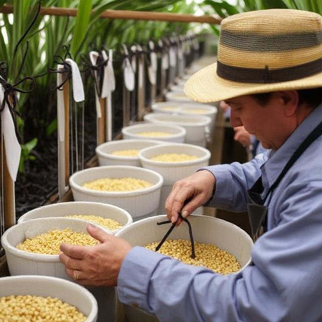 Vanilla curing process